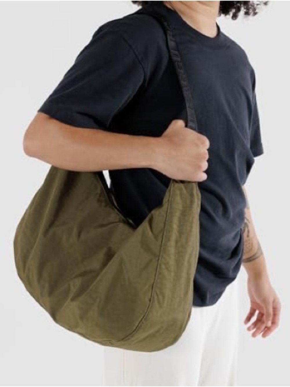 Baggu Large Crescent Bag - Seaweed
